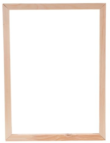 SUPVOX Kit de Bastidor de Madera Maciza 40x50 cm - Listones de Pino para Montaje DIY de Lienzos - Soporte para Cuadros al Óleo y Pintura por Números - Accesorios de Arte para Decoración de Pared