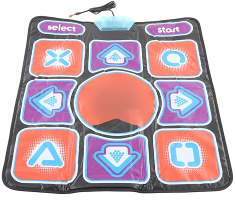 Chrees Tanzmatte, rutschfeste Musikspielmatte für und Erwachsene mit Faltbarem Design, Verbessert die Hand-Fuß-Koordination, für Computer und Fernseher