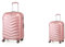 ABISTAB Verage Hartschalenkoffer Seagull 2er Koffer-Set S+L (55-75 cm) 4 Räder Rosegold TSA-Schloss, 2 teilig Hartschale-Reisekoffer-Set mit Handgepäck Trolley