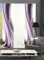 wohnfuehlidee 3er-Set Flächenvorhang, Deko Blickdicht, Franka, Höhe 245 cm, 2X Dessin Beere / 1x Uni weiß halbtransparent