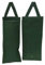 Outdoor Hessian Flower Pouches Hanging Bags Pack of 4 - Green