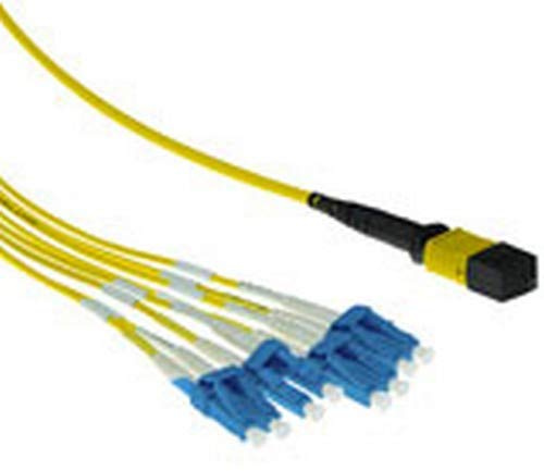 ACT 2 Meter Singlemode 9/125 OS2 fanout patchcable 1 X MTP Female - 4 X LC Duplex 8 fibers
