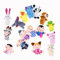 Jzhen 16 Stücke Klein Tier Fingerpuppe Set, Handpuppe für Kinder, Plüschtiere Handpuppenset Tier Menschen Familienmitglieder, Finger Plüschtier für Party Mitgebsel Geschenk Lernspielzeug