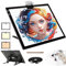 A3 Light Box, Wireless Battery LED Light Pad with Stand Rechargeable 6 Adjustable Brightness Rechargeable Tracing Light Box Pad for 5D Diamond Painting Kits Artists Drawing Sketching Animation