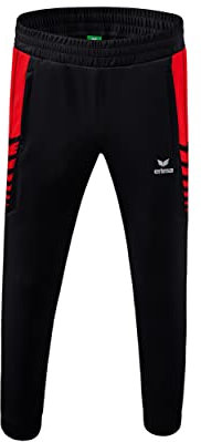 Erima Kinder Six Wings funktionelle Trainingshose, schwarz/rot, 164