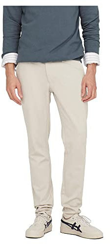 ONLY & SONS Herren Chino Hose ONSMARK - Tapered Fit - Schwarz Grau Blau Grün, Größe:32W / 32L, Farbvariante:Moonstruck 22010209
