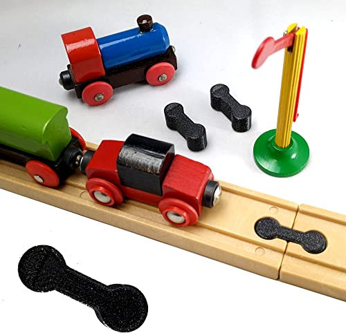 ULROAD Holzschienen Adapter Verbinder passend kompatibel für Thomas - Brio - Lillabo - Melissa - IKEA Holzschienen Schienen (10 Stück)