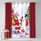 Fusion - Traditioneller Weihnachtsvorhang B 55 x L 84 (138 x 214 cm) – Öse – Weihnachtsmann Vorhang für Weihnachten – Weihnachtsvorhang/Schneemann Vorhang für Schlafzimmer/Wohnzimmer –