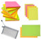 1200 Blätter Haftnotizen Klebezettel Set, 3 Größen Selbstklebende Notizzettel, Bunt Wiederaufklebbar Postit Haftnotizen Für Zuhause Schule Büro 51x38mm, 76x76mm, 76x127mm (100 Blätter/Block)
