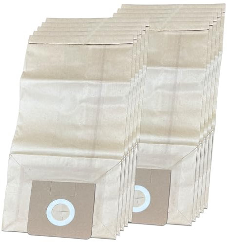 10 Premium Sacs d'aspirateur compatibles avec Kärcher NT 351 Eco/Profi/Ho, NT 351 Eco Ho, NT 351 Eco Professional, NT 351 Eco Profi - 10 pièces de Sacs filtrants en Papier, Accessoires, détachées