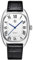 DAOLVEN Rollstimi 7904 Herren Tonneau Retro Uhren Edelstahl Rechteckiges Gehäuse Echtes Lederband 50M Wasserdicht Retro Casual Square Quarz Armbanduhr Römische Ziffern, weiß, Klassisch