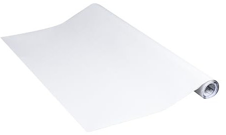 Vénilia Klebefolie Unimat | Weiß, 90 cm x 2,6 m | selbstklebende Möbel-Folie, Dekofolie, Tapete, Küchenfolie | PVC ohne Phthalate | Made in EU