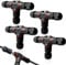 Cable Connector Waterproof 3 Pin, Pack of 4 Cable Connectors, Waterproof IP68, Waterproof Cable Connector, T-shape Junction Box, Terminal Box, Earth Cable Connector for Diameter 3-12 mm, Waterproof