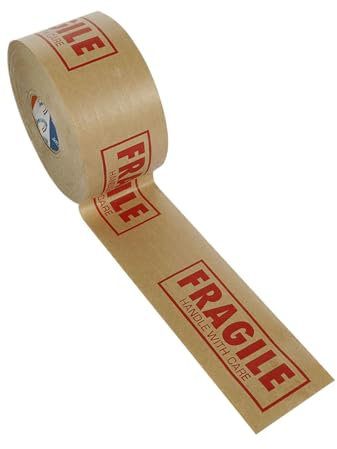 Ruban adhésif fragile – Ruban d'emballage en papier multifonctionnel, ruban adhésif en papier, ruban d'emballage de précaution d'emballage