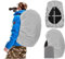 Joy Walker Rucksack-Regenschutz, wasserdicht, atmungsaktiv, geeignet für (15–30 l, 30–40 l, 40–50 l, 50–70 l, 70–90 l), Rucksack, Wandern, Camping, Reisen (grau, XL (für 50–70 l Rucksack))