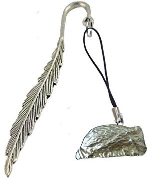 Giftsforall GT252 Lesezeichen, Igel, 3,3 x 2 cm, aus feinem englischen Zinn, auf einer Feder