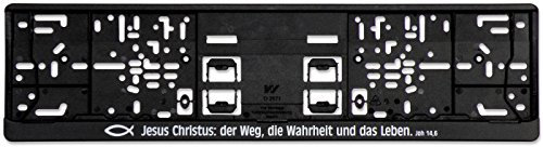 Kennzeichenverstärker Kennzeichenhalter Jesus Christus: der Weg, die Wahrheit und das Leben.