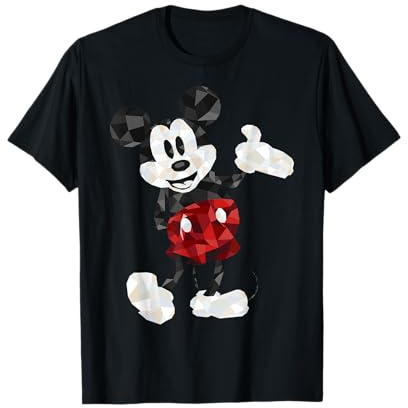 Disney Mickey Mouse Poly Mickey Portrait Graphic T-Shirt T-Shirt