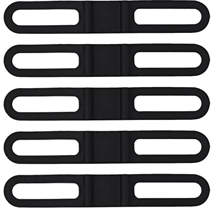 Gorgeri 5er Set Multifunktions-Fahrrad Radfahren Silikon Fixierband Bandage Taschenlampe Halterung, Fahrrad Strap, Fahrradriemen, Fahrradhalterung - für Fahrräder und Taschenlampen