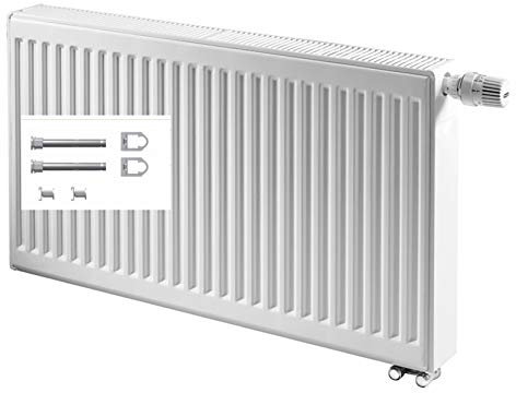 KERMI Profil-Ventilheizkörper Typ 22, Bh 600 x Bl 600 mm, rechts