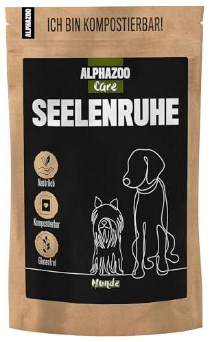 alphazoo Seelenruhe I Natürliches Beruhigungsmittel für Hunde I 120 x Tabletten mit Baldrian | Gegen Stress und Angst | Für mehr Entspannung