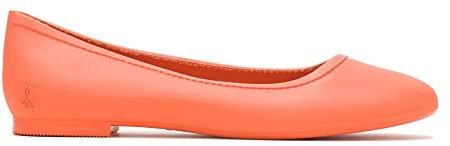 Hush Puppies Women's Brite Pops Ballet Flat, Orange, 5 UK