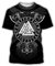 YOROOW-OUTDOOR Viking Tattoo T-Shirt for Men, Norse Mythology Short-Sleeve Summer Casual 3D Printed Cosplay Shirt (US Size),Valknut Axe,4XL