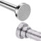Kongming Barre Rideau Douche Extensible Tringle Rideaux Sans Perçage Perche Télescopique en Acier Inoxydable 304, Antidérapant & Ne Rouille Jamais pour Fenêtres, Penderie, Porte (Argent, 120-215cm)