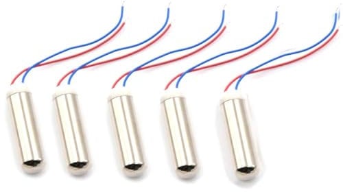 Moteur De Vibration Sans Noyau, 5PCS 14500 tr/Min Micro Moteur Vibrant Micro Moteur Sans Noyau, Moteurs Dc Sans Noyau Avec Vibration Mini Sans Noyau Moteur De Vibration Cylindrique étanche, 7x25mm