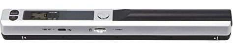 Tragbarer Handscanner, Fotoscanner für A4-Dokumente, 900-DPI-Scanner für Dokumente, Fotos, Zeitschriften, Speicherkartenspeicher(Silber schwarz)