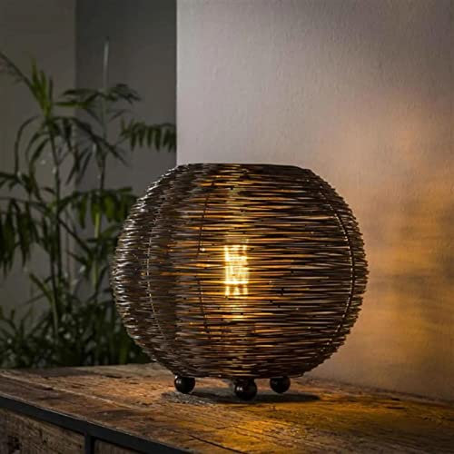 famlights in Nickel 300mm Rustikal ANNABELLA E27 Metall Wohnzimmer Schlafzimmer | 1-flammig