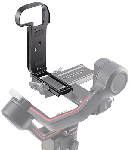 FOTGA Vertical Quick Release Plate L Bracket for Canon EOS R5 R6 Camera, Compatible with DJI Ronin RS 2/RSC 2/RS 3/RS 3 Pro/RS3 Mini Gimbal Stabiliser Arca Swiss Tripod Ball Head