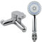 MOKEKA Badewannenarmatur Badewanne Mischbatterie Wandarmatur (Wasserhahn + Handbrause)