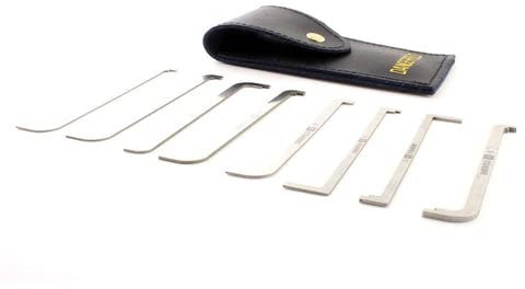 Dangerfield Extended TOK Top of Keyway Tension Wrench for Lock Picking Kit. Essential Lock Pick for Locksmith Tools. Perfect for Lock Pick Sets - Easier Rotation of Lock from The top.