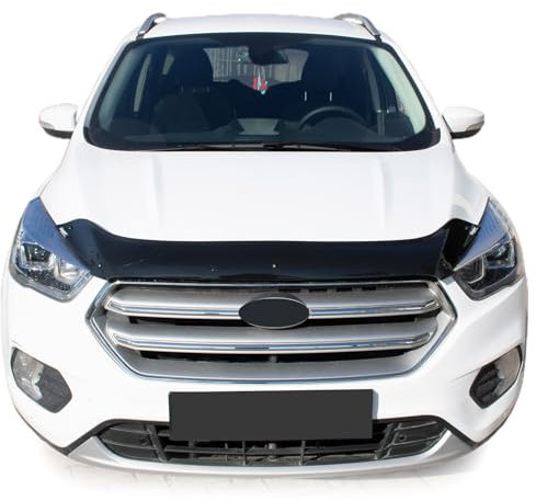 OMAC Motorhaube Deflektor Insekten Steinschlagschutz kompatibel mit Ford Kuga 2017-2020 Dunkel