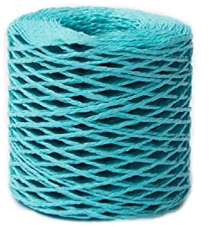 Raffia Straw Yarn Cotton Raffia Yarn Colorful Yarn Knitting Material Crochet Summer Sun Hat Yarn for DIY Craft Lover Cotton Raffia Yarn Knitting Material DIY Raffia Straw Yarn