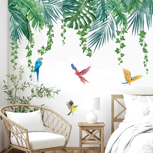 KAIRNE Wandtattoo Pusteblume,Blumen Wandtattoo für Kinderzimmer Mädchen,Bunt Wandsticker Löwenzahn für Schlafzimmer,Pflanzen Blumen Wandaufkleber für Wohnzimmer Babyzimmer Küche Fenster Tür Wanddeko