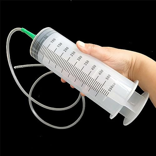 Oil Suction Syringe with Tube - Multifunction Brake Fluid Extractor Pump for Oil or Glue