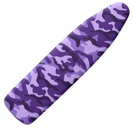 Jeiento Purple Camo Ironing Board Cover Scorch Resistant Ironing Board Covers Protective Scorch Mesh Cloth Non-Slip Easy to Install 15x54 Iron Pad Covers