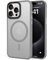 tigratigro Cover Magnetica per iPhone 15 Pro Max, Compatibile con MagSafe, Custodia Traslucida Opaca Posteriore Sottile Antiurto Protettiva Case, Protezione Antiurto di Grado Militare, Grigio