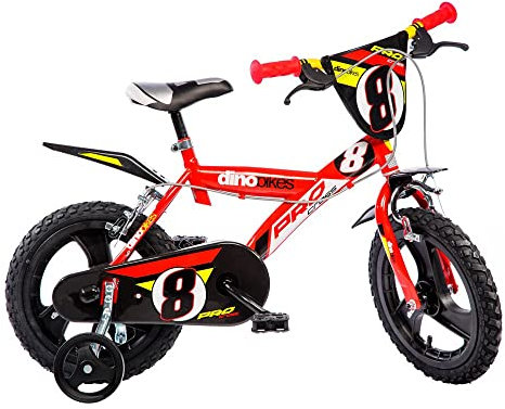 Bici per Bambino Bicicletta Dino Bikes Pro Cross Serie 23 Taglia 12 - 14 - 16(Cerchio 16 Pollici)