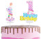 Unicorn 1st Birthday Cake Topper with Number Candle 1 Unicorn Candles Cake Decorations for Girls,Happy 1st Birthday Unicorn Theme Party Candles Cake Cupcake Topper for Boys Girls 1st Birthday