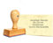 Dekolando Holzstempel Stempel personalisiert 1zeilig bis 6zeilig - Firmenstempel mit Wunschtext personalisieren - Namensstempel Adressstempel (4 Zeilen | 49 x 24 mm)