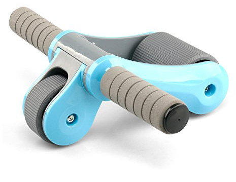 diMio AB Roller Bauchtrainer Roller 2.0 / Faltbar in 6 Farben für Fitness Muskelaufbau Bauch weg! (Blau_)