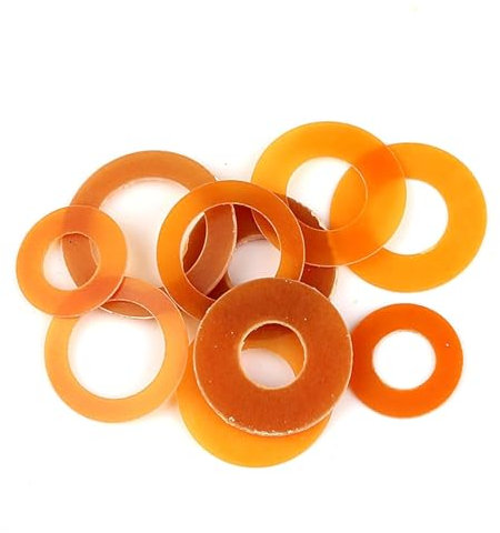 Rondelle plate bakélite circulaire joint isolant résistant aux hautes températures/rondelle M2-M12, 200 pièces 8x12x0,5