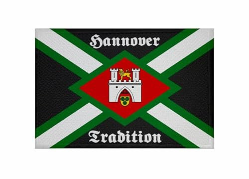 U24 Aufnäher Hannover Tradition Fahne Flagge Aufbügler Patch 9 x 6 cm