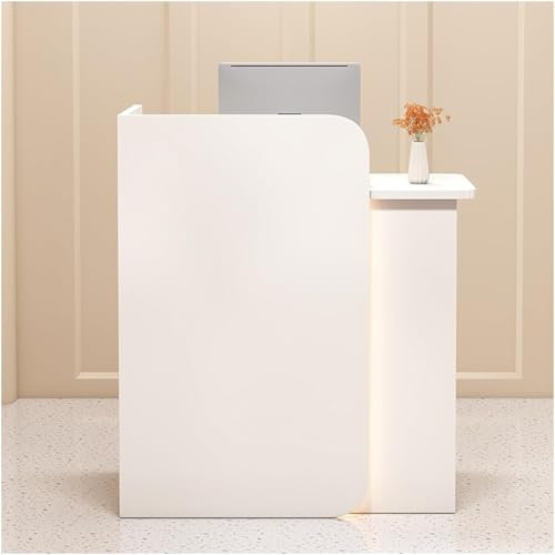 SAYEYBU Kleiner Empfangstresen, Vorder Theke Mit AbschließBarer Schublade, Verkaufstresen FüR Kasse, Holz-Empfangstisch, Empfangstresen FüR Convenience Store,D,80 * 45 * 100cm