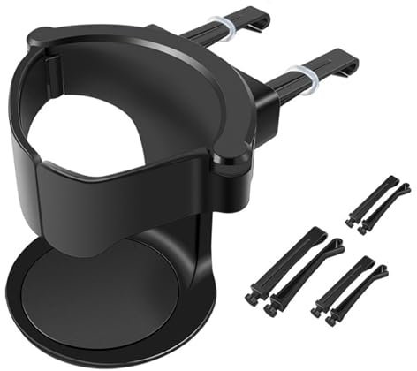 2 Pcs Portavasos Coche, Portavasos Coche Ajustable Universal, Multifuncional Portavasos para Automóvil, Soporte para Tazas En El Coche,para Botella,Latas De Bebidas,Tazas Termo, Cenicero