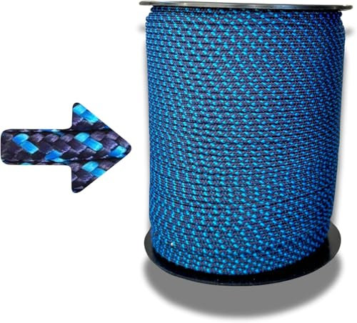 Knotty Corda 100m x 2mm: corda nautica, corda arrampicata in polipropilene Indistruttibile, supporta fino a 2300 kg. Ideale per giardinaggio, spago per decorazioni, corda campeggio e corda cane.