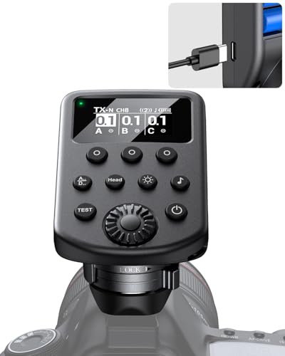 AODELAN Kabelloser Blitzauslöser mit ISO-Blitzschuh für Sony/für Canon/für Fujifilm/für Nikon, Blitzsender unterstützt Air1 & Air2, kompatibel mit Profoto A1X/B1X/A2/B2/D2/A10/B10/B30/Pro-D3/Pro-10